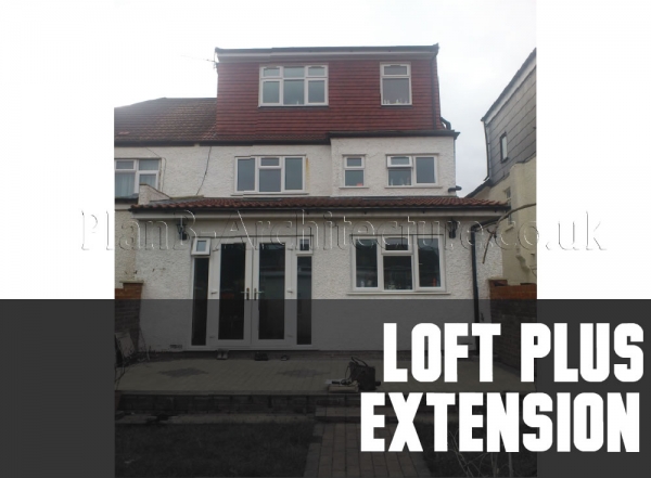 Planning Drawings for a Loft Plus Extension